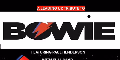 Aladdinsane - The Sound & Vision of Bowie at The International.