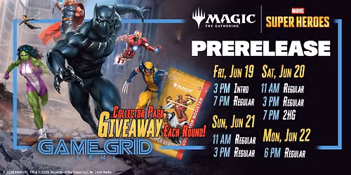 Marvel Super Heroes Prerelease!