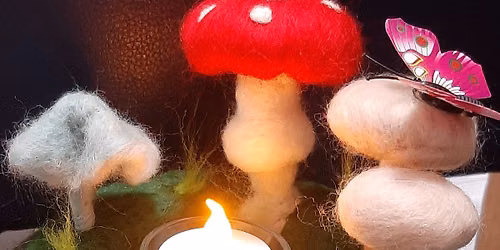 Needle felted Tea light holder