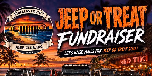 JEEP OR TREAT FUNDRAISER AT 3RD FRIDAY RED TIKI