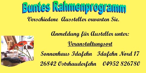 14. Hobby & Kreativ Fest 2026 im und um das Sonnenhaus Idafehn