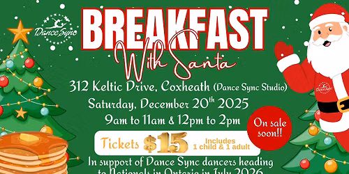 \ud83c\udf85\u2728 Breakfast with Santa at Dance Sync! \u2728\ud83c\udf84