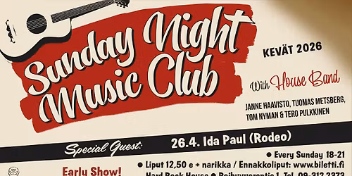 Sunnuntaiklubin vieraana Ida Paul (Rodeo)