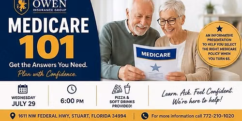FREE Medicare 101 Educational Workshop & Pizza Party