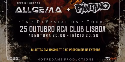 SINSAENUM + ALLGEMA + P\u00c2NTANO \u2013 RCA Club - Lisboa
