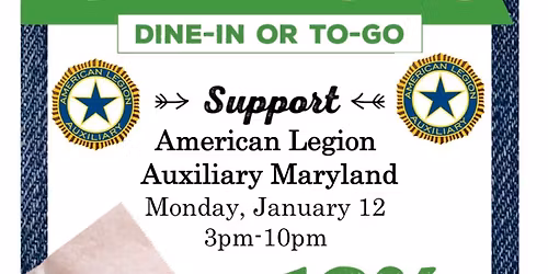 American Legion Auxiliary Maryland Fundraiser at Texas Roadhouse
