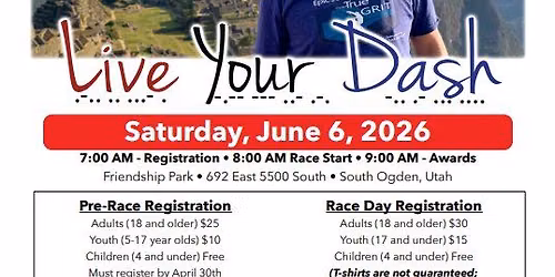 Live Your Dash- The Dee Smith Memorial 5K Fun walk\/run