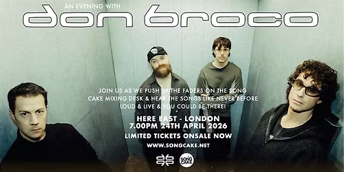 AN EVENING  WITH DON BROCO - SONG CAKE SPECIAL
