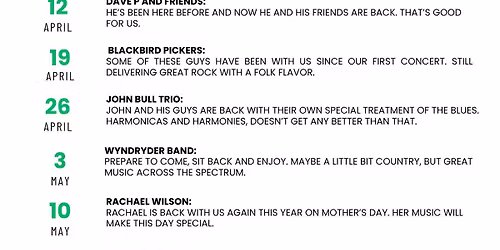 Spring Concert Series 2026