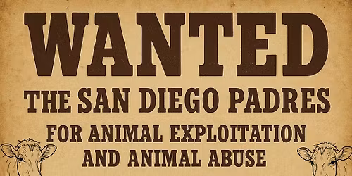 Rally to ban the San Diego Rodeo