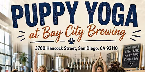 Puppy Yoga at Bay City Brewing