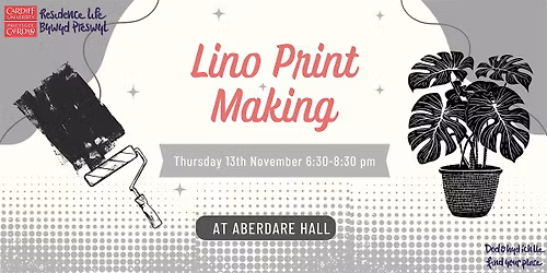 Lino Print Making \u00a6 Gwneud Argraffu Lino