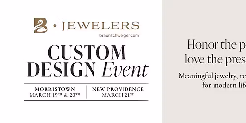 Custom Design Jewelry Event | Morristown, NJ