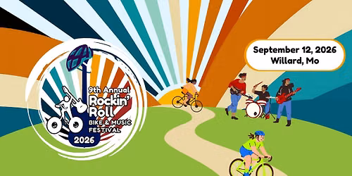 \ud83c\udfb8 9th Annual Rockin' Roll Bike Ride and Music Festival