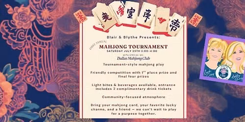 Mahjong Charity Tournament - Mahjong Social Cup