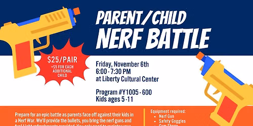 Parent\/Child Nerf Battle