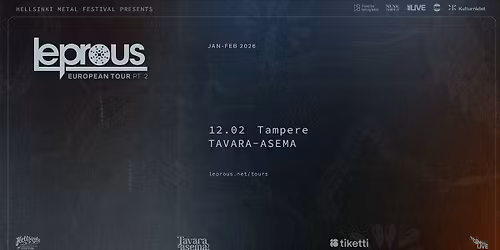 Leprous (NOR) 12.2. | Tavara-asema
