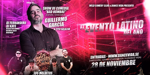 Komedishow & Latinofest i G\u00f6teborg at Dance Vida