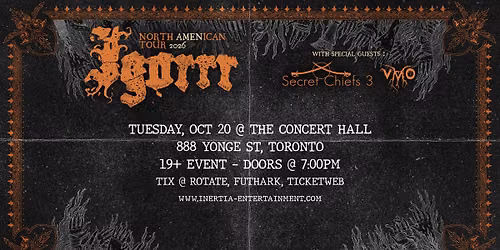 Igorrr, Secret Chiefs 3 & VMO (Violent Magic Orchestra)