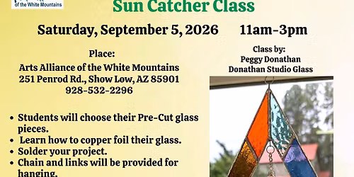 Pre-Cut Stained Glass Sun Catcher Class
