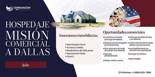 HOSPEDAJE MISI\u00d3N COMERCIAL A DALLAS