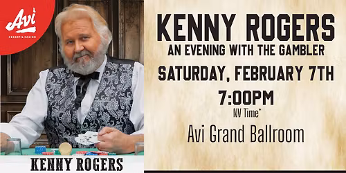 Kenny Rogers: An Evening with The Gambler