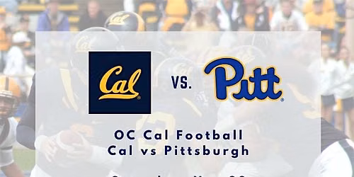 Cal vs. Pittsburgh Watch Party