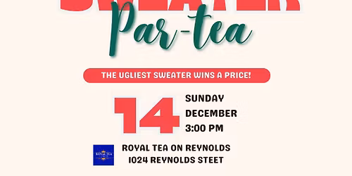 Cozy & Clashy Ugly Sweater Afternoon Tea