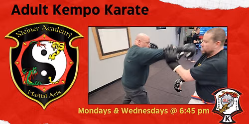 All Ages Martial Arts Class - Kempo Karate - Tuesdays @ 6:00 pm - All Skill Levels Welcome!