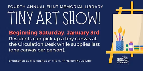 Tiny Art Show Canvas Pickup BEGINS!