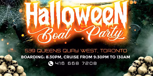 Toronto Halloween Boat Party - Friday, October 30, 2026