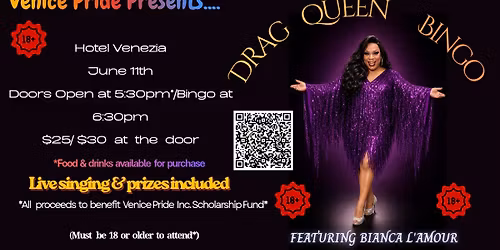 Drag Queen Bingo, hosted by Ms. Bianca L'Amour