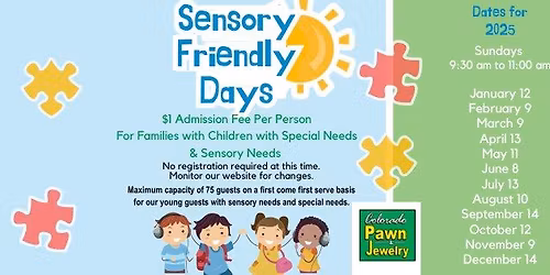 Sensory Sunday For Families with Children with Special Needs & Sensory Needs