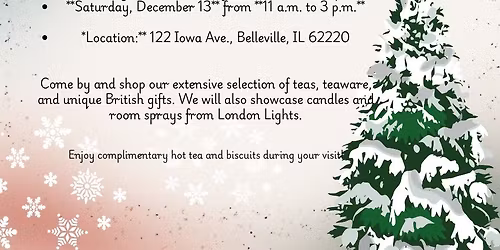 The London Tea Merchant Holiday Open House