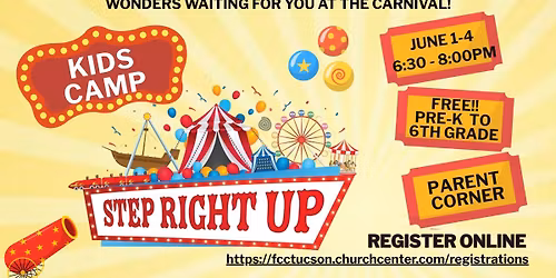 Free Kids Camp Step Right Up!