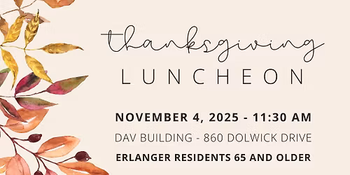 Senior Thanksgiving Luncheon