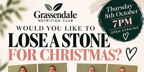 LOSE A STONE FOR CHRISTMAS - OPEN EVENING 