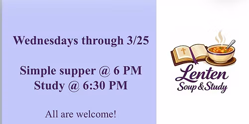 2026 Lenten Supper & Study