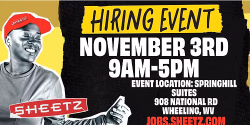 Sheetz Supervisor Hiring Event - Wheeling, WV area