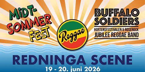 MIDT-SOMMER FEST MED BUFFALO SOLDIERS Jubilee Reggae Band