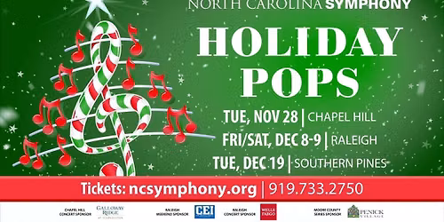 North Carolina Symphony - Holiday Pops at Wilson Center at Cape Fear Community College