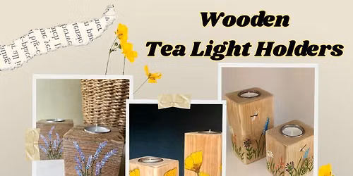 Wooden Tea Light Holder