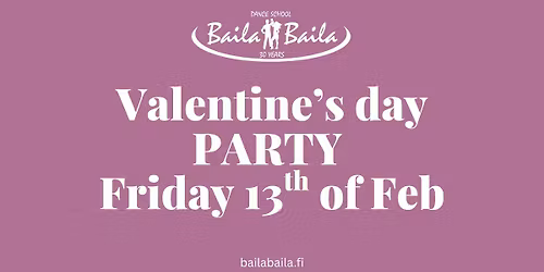Valentine's day salsa & bachata party!