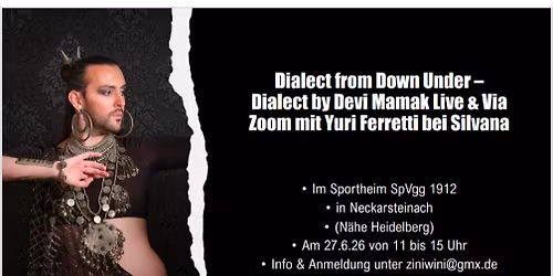   Dialect from Down Under \u2013 Dialect by Devi Mamak Live & Via Zoom mit Yuri Ferretti bei Silvana