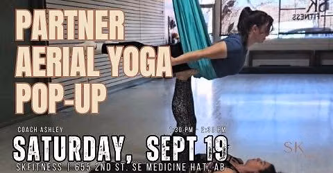 \u2728 PARTNER AERIAL YOGA POP-UP \u2728