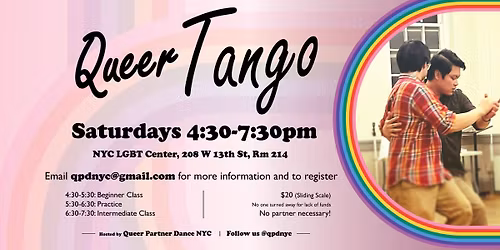 Queer Tango Classes - Saturdays at the LGBT Center