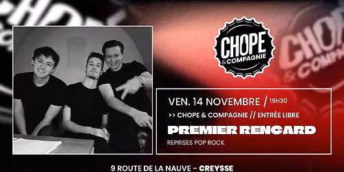 CONCERT \ud83c\udfa4 | PREMIER RENCARD \/\/ Chope & Compagnie