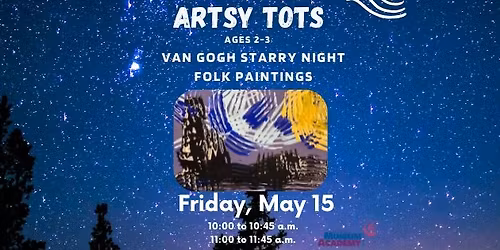 Artsy Tots- Van Gogh Starry Night Folk Paintings