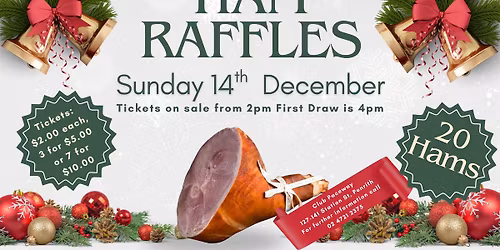 Christmas Ham Raffles at Club Paceway