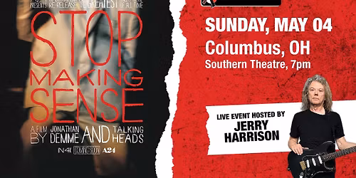 Stop Making Sense Live Event Hosted by Jerry Harrison